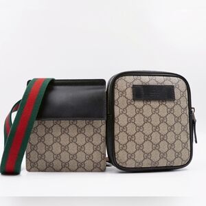 BY27 💚 Gucci GG Supreme Monogram Web Belt Bag